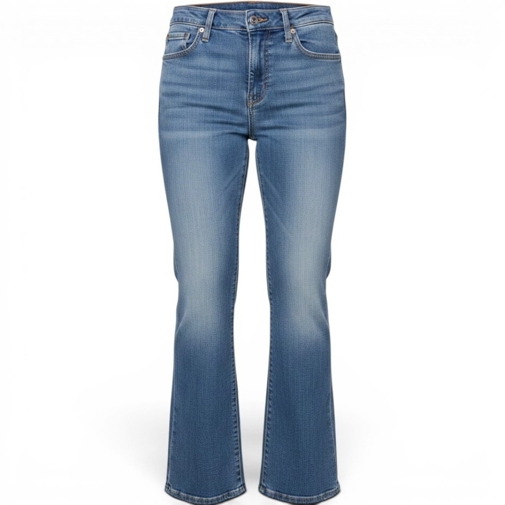 Levi's Women's 515 Nouveau Bootcut Mid Rise Blue Denim Jeans Size 6S